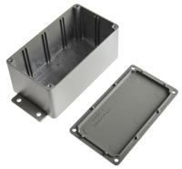 621-5062 RS PRO Grey Die Cast Aluminium Enclosure, IP66, Flanged, Grey Lid, 139.6 x 63.8 x 55mm