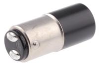 245-997-93-50 Marl White LED Indicator Lamp, 28V dc, BA15d Base, 16mm Diameter, 14000mcd