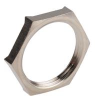 52103240 Lapp Silver Nickel Plated Brass Cable Gland Locknut, PG16 Thread