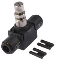 7770-08-00 Legris 7770 Series Tube Flow Regulator, 8mm Tube Inlet Port x 8mm Tube Outlet Port