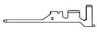 175150-1 TE Connectivity AMP Universal Power Series Male Crimp Terminal, 20AWG Min, 16AWG Max