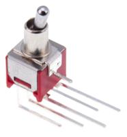734-7189 RS PRO Toggle Switch, PCB Mount, On-(On), DPDT, Through Hole Terminal