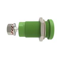 rs-seb-9424-ni-gn Schutzinger Green Female Banana Connector, 4 mm Connector, M4 Thread Termination, 32A, 1.5 kV dc, 1 kV dc, 600 V dc,
