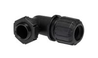 asf13pg990-awb13 Adaptaflex 90° Elbow, Conduit Fitting, 13mm Nominal Size, PG9, Nylon 66, Black IP66, IP67, IP68, IP69K rating