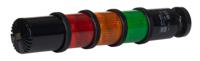 271-2232 RS PRO Amber, Green, Red Signal Tower, 3 Lights, 24V, Screw Mount