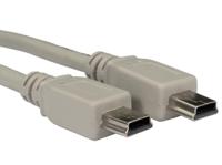 251-3251 RS PRO USB 2.0, Male Mini USB A to Male Mini USB A, 1m