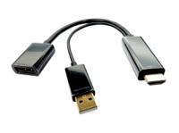 236-9124 RS PRO Male HDMI to Female DisplayPort  Cable, 1080p, 150mm