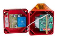 7022122ful-0039 Eaton Amber Sounder Beacon, 110 → 230 V ac, IP66, Wall Mount, 120dB at 1 Metre