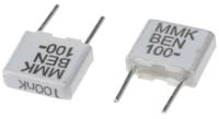 mmk5104k100j01l4bulk KEMET MMK Polyester Film Capacitor, 63 V ac, 100 V dc, ±10%, 100nF, Through Hole