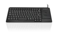 kyb500-k82d-us Ceratech KYB500-K82D-US Wired USB Trackball Keyboard, QWERTY (US), Black
