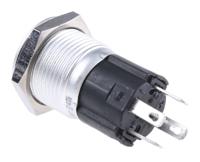 82-45511133 EAO 82 Series Illuminated Push Button Switch, Momentary, Panel Mount, 16mm Cutout, SPDT, Green LED, 12V, IP65, IP67