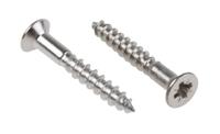 144-3525 RS PRO Pozidriv Countersunk Stainless Steel Wood Screw, A2 304, 3mm Thread, 20mm Length