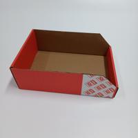 228-1194 RS PRO Cardboard Storage Bin, 300mm x 200mm x 100mm, Red