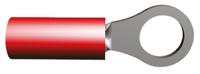 320552 TE Connectivity, PIDG Insulated Ring Terminal, M5 Stud Size, 0.26mm² to 1.65mm² Wire Size, Red