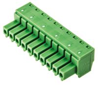 1803659 Phoenix Contact, 3.81mm Pitch, MC 1.5/10-ST-3.81, 10 Way, , Pluggable Terminal Block, Plug, Cable Mount, Screw