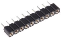 310-87-110-01-640101 10 Way Preci-Dip Straight Through Hole 2.54mm SIL Socket, Solder, 3A 100 V ac, 150 V dc