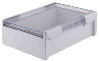 96027665-b-273612-pc-v0-g-7035 Bopla Bocube Series Light Grey Polycarbonate Enclosure, IP66, IP68, IK07, Transparent Lid, 284 x 364 x 120mm