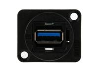 874-1197 RS PRO Straight, Panel Mount, Socket Type A to A 3.0 USB Connector