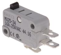 804-6234 RS PRO Plunger Micro Switch, Quick Connect Terminal, 16 A @ 250 V ac, SP-CO