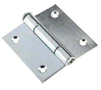 50-7-3582 Pinet Steel Butt Hinge, Screw Fixing, 60mm x 60mm x 2mm
