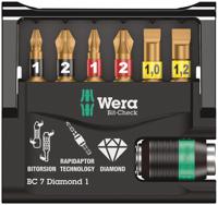 05073419001 Wera Driver Bit Set 7 Pieces, Hexagon, Phillips, Pozidriv, Slotted