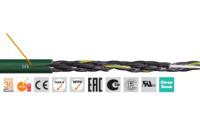 cf50512-50m Igus chainflex CF5 Control Cable, 12 Cores, 0.5 mm² 20 AWG, Unscreened, 50 m, Green Polyvinyl Chloride Sheath