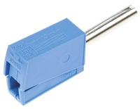 215-711 WAGO Blue Male Banana Plug, 4 mm Connector, Cage Clamp Termination, 20A, 42V, Nickel Plating