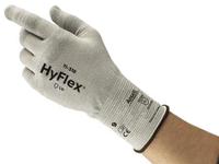 11318070 Ansell HyFlex 11-318 Grey Dyneema Work Gloves, Size 7, Uncoated Coating