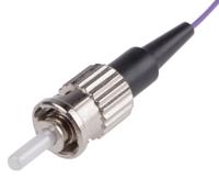 536-8604 RS PRO ST to Unterminated Simplex Multi Mode OM3 Fibre Optic Cable, 50/125μm, White, 1m