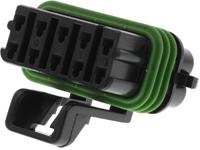 12065425 Delphi, Metri-Pack 150 Automotive Connector Socket Black Cable Mount 10 Way, Crimp Termination
