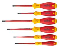 36455 Wiha 3201 ZK6 Pozidriv; Slotted Insulated Screwdriver Set, 6-Piece