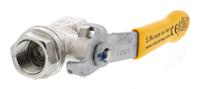 812-5261 RS PRO Nickel Plated Brass Full Bore, 2 Way, Ball Valve, Threaded, BSPT 3/8in, 40bar Operating Pressure
