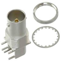 bnc7t-j-p-gn-st-th1 Samtec BNC Series, Jack PCB Mount BNC Connector, 75Ω, Through Hole Termination, Straight Body