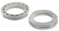 822-9694 RS PRO Grey Nylon 66 Cable Gland Locknut, PG11 Thread, IP68
