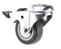 313322 Guitel Hervieu Braked Swivel Castor Wheel, 40kg Capacity, 50mm Wheel