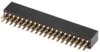 m50-3002045 HARWIN M50-3 Series Straight Through Hole Mount PCB Socket, 40-Contact, 2-Row, 1.27mm Pitch, Solder Termination