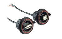 px0844b0m50b Bulgin, Panel Mount, Socket- Single Port Type B 2.0 IP68 USB Connector