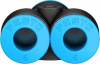 qsy-6 Festo QSY Series Y Tube-to-Tube Adaptor, Push In 6 mm to Push In 6 mm, Tube-to-Tube Connection Style, 153149