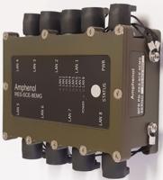 kit-ressce8mg-with-cables Amphenol Socapex Managed 8 Port Ethernet Switch