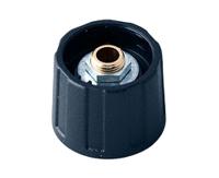 a2520060 OKW 20mm Black Potentiometer Knob for 6mm Shaft Round Shaft, A2520060