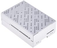 zp-0095 Okdo Aluminium  Case for use with Raspberry Pi 4 Model in Grey