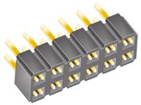 slw-106-01-g-d Samtec SLW Series Straight Through Hole Mount PCB Socket, 12-Contact, 2-Row, 2.54mm Pitch, Solder Termination