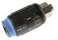 9401e07-13 Legris Reinforced Polymer Male Pneumatic Quick Connect Coupling, G 1/4 Male Threaded