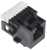 216000-2 TE Connectivity DEC Connect Series Female RJ11 Modular Jack Connector, Cable Mount Straight 6 -Way