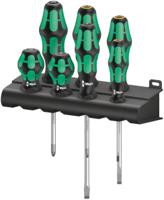05008901001 Wera 300/7 Mix 2 Pozidriv; Slotted Screwdriver Set, 7-Piece