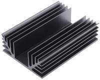789-8567 RS PRO Heatsink, Universal Rectangular Alu, 1.25°C/W, 125 x 88 x 35mm