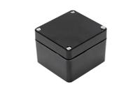 1590zgrp081bk Hammond 1590ZGRPBK Series Black Fibreglass Reinforced Polyester Enclosure, IP66, 81 x 75 x 75mm