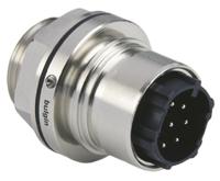 pxm601208pcr Bulgin Circular Connector, 8 Contacts, Front, Plug, Male, IP66, IP69K, IP68, Buccaneer 6000 Series