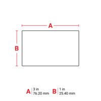 tht-18-434-3 Brady B-434A on Silver Label Printer Labels, 76.20 mm Width, 25.4mm Label Length