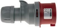 2131637-7 Scame, Optima IP44 Red Cable Mount 6P + E Industrial Power Plug, Rated At 16A, 415 V